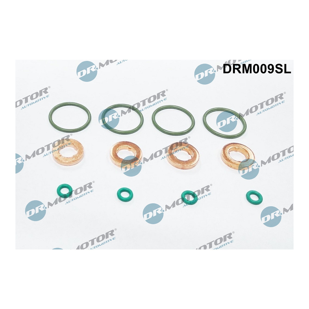 Комплект прокладок з різних матеріалів MOUNTING KIT FOR INJECTOR CR FOR ENGINES VAG - 1,6 TDI - SET FOR DR MOTOR (DRM009SL) DR.motor фото 3