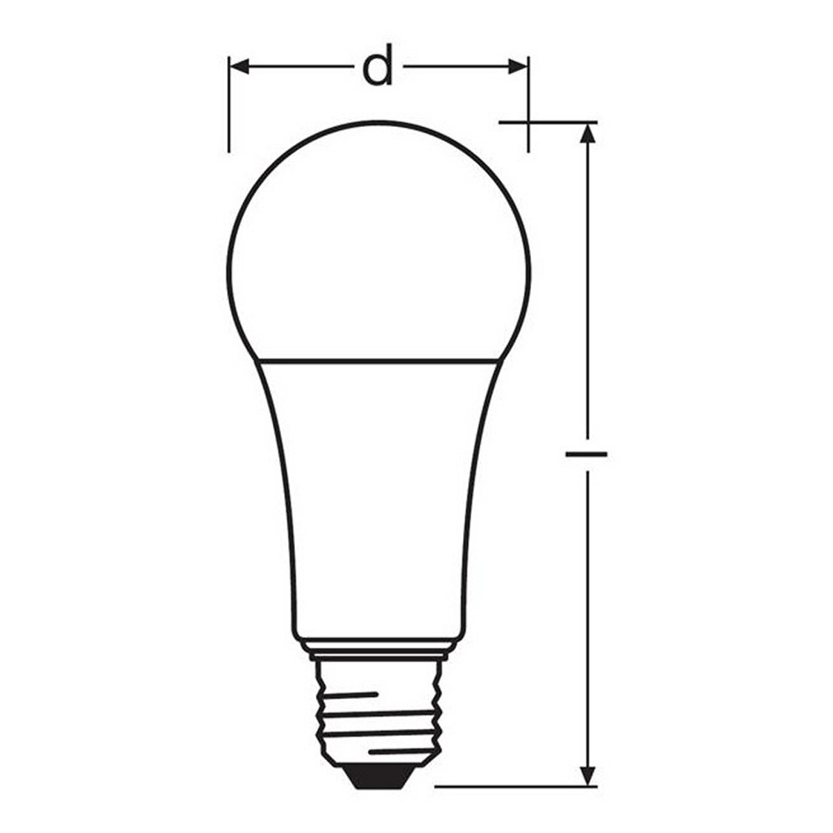 LED лампа побутова (8543709000) E27 VALUE LED CLA75 11.5W/827 2700K 230V 1055 LM A+ D60*120 / WAR OSRAM (4052899971028) osram фото 3