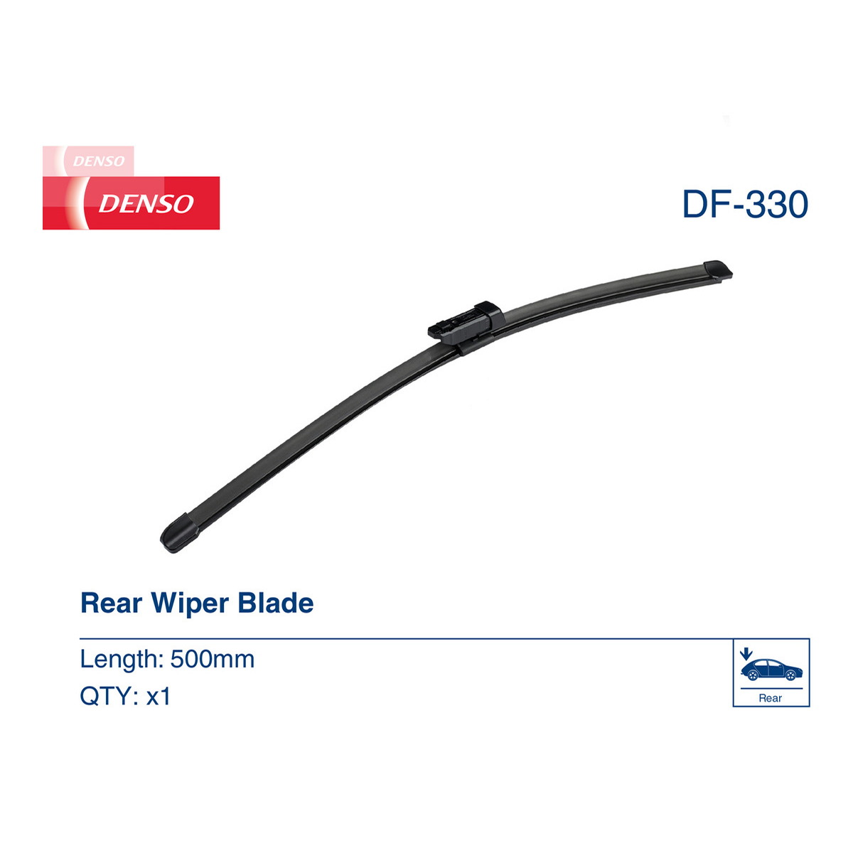 Щітка склоочисника БЕЗКАРКАСНИЙ / 500 MM DENSO (DF-330) Denso фото 7