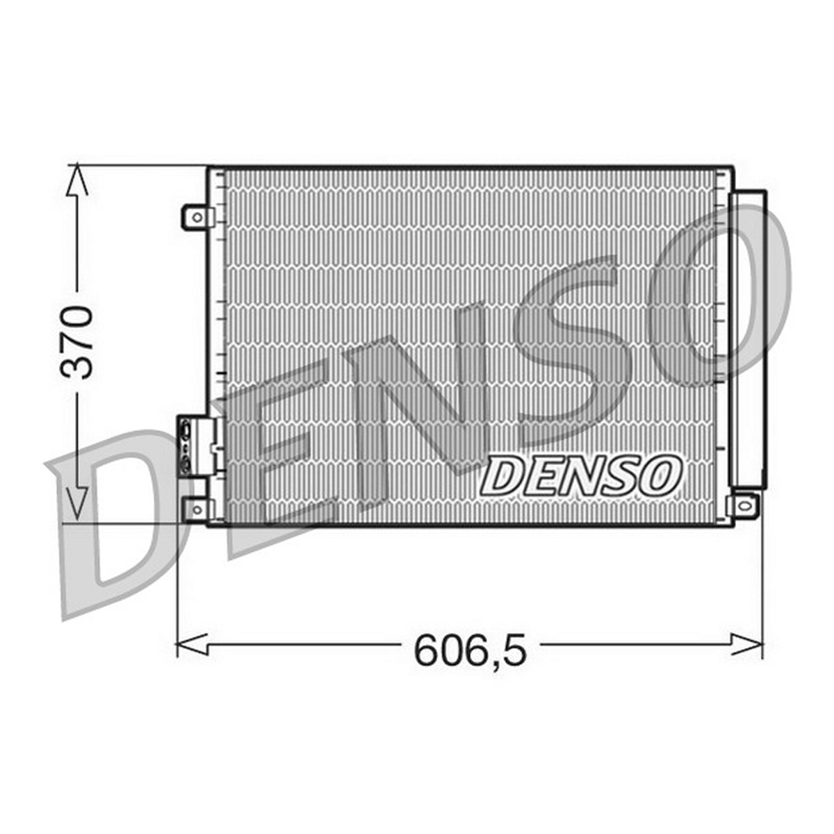 Конденсер кондиціонера FIAT 500 (312_) 1.2 2007.07 - 1.2 (312AXA1A) 169 A4.000 DENSO (DCN09045) Denso фото 4