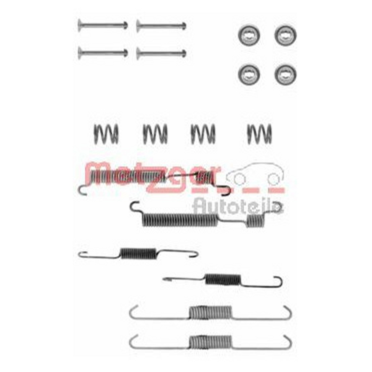 Монтажний к-кт гальмівних колодок HYUNDAI ACCENT ЛІФТБЕК (X-3) 1.5 1994.04-2000.01 METZGER (105-0770) Metzger фото 3