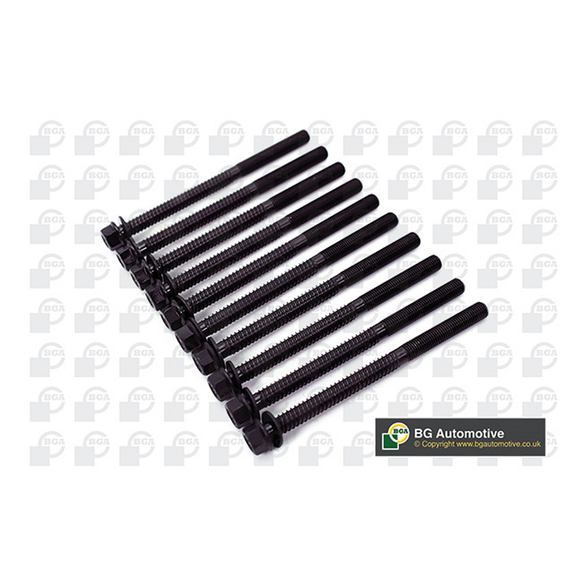 Комплект болтів з шестигранною головкою з чорного металу HONDA CIVIC 1999-2001, HR-V 2000-2006 BGA (BK6400) BGA фото 3