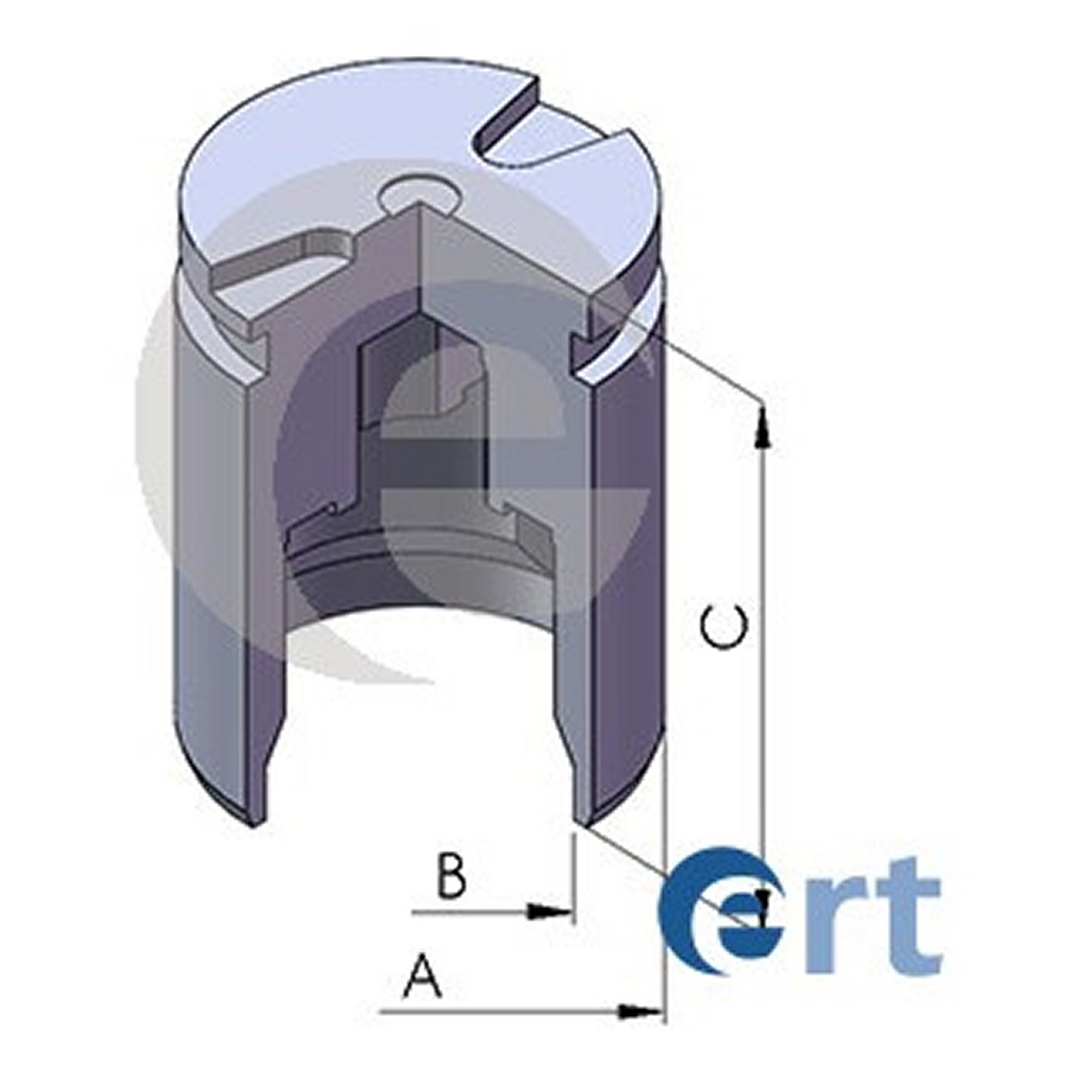 Поршень супорта VW GOLF II (19E, 1G1) 1.6 1983.08-1992.12 ERT (150226-C) ERT фото 3