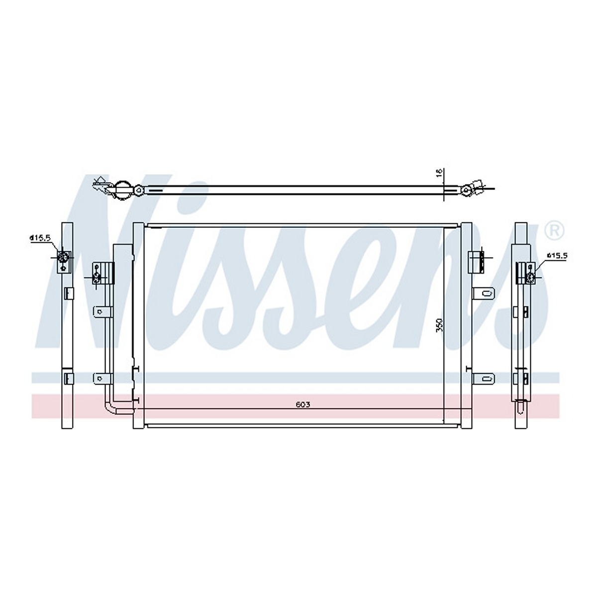 Конденсер кондиціонера IVECO DAILY (12-) 29L 11,13,15 (+) NISSENS (940431) Nissens фото 12