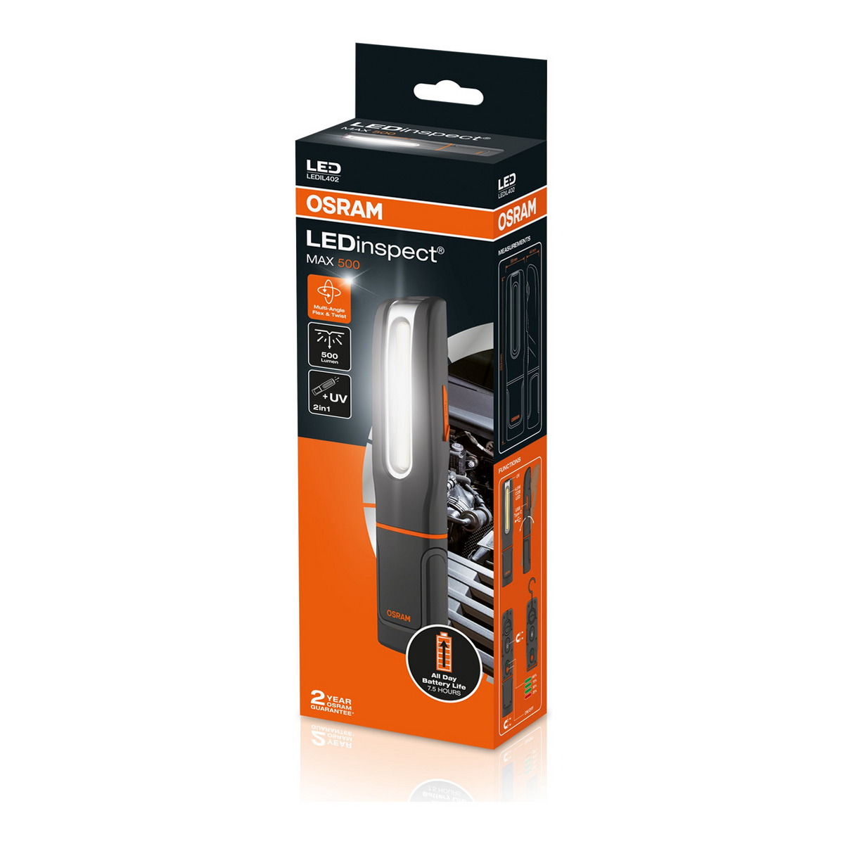 Ліхтар LEDINSPECT® MAX500 / 6000K 16.5W UV 500LM MAX OSRAM (LEDIL402) osram фото 3