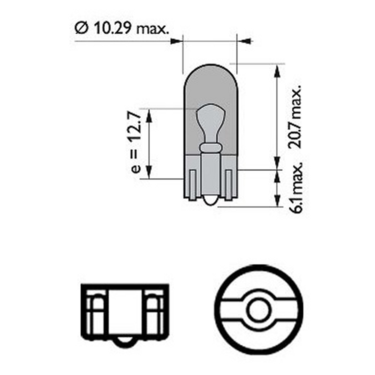 Автолампа 5W WY5W 12V 5W W2,1X9,5D/STANDARD ПОМАРАНЧЕВИЙ/2ШТ. BLISTER PHILIPS (12396NAB2) Philips фото 3