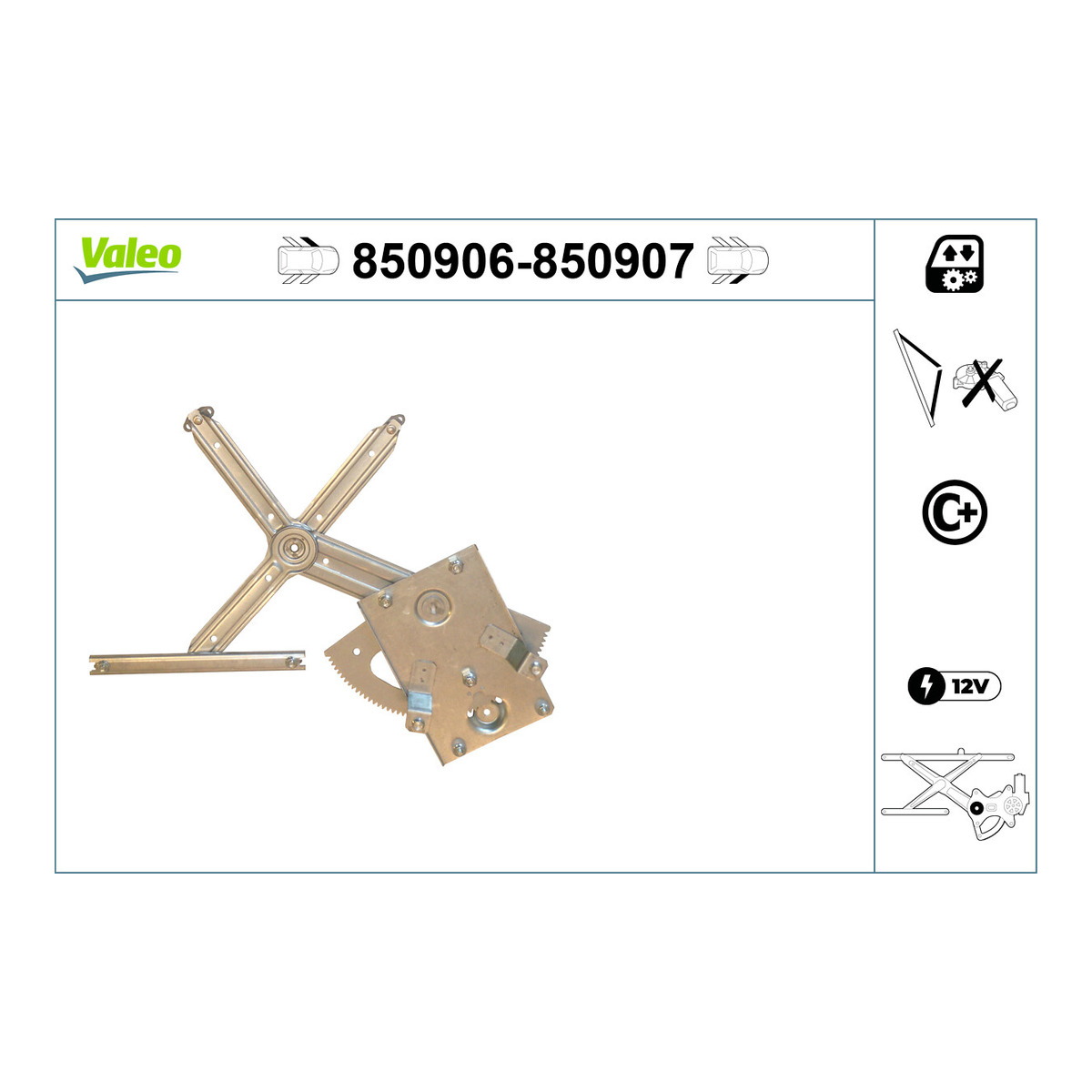 Склопідіймач/OPEL VECTRA C (Z02) 2002.04 - 2009.01 VALEO (850906) Valeo фото 3