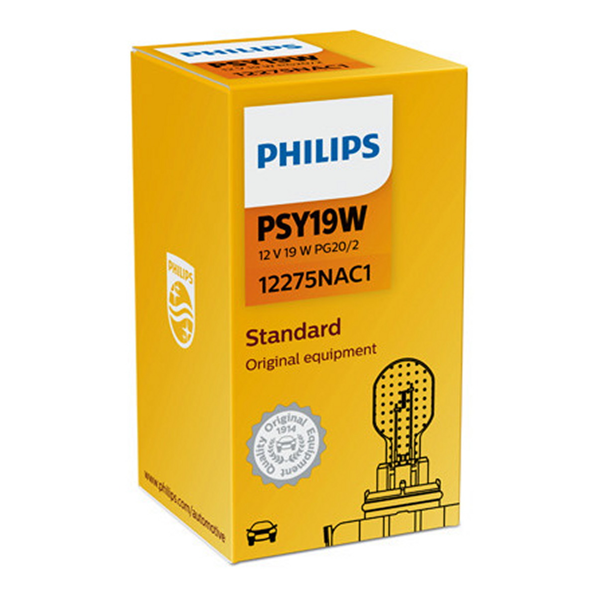 Автолампа 19W PSY19W 12V 19W PG20/2 PHILIPS (12275NAC1) Philips фото 6