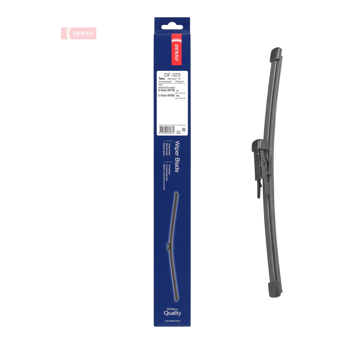 Щітка склоочисника БЕЗКАРКАСНИЙ / 240 MM DENSO (DF-323) Denso фото 6