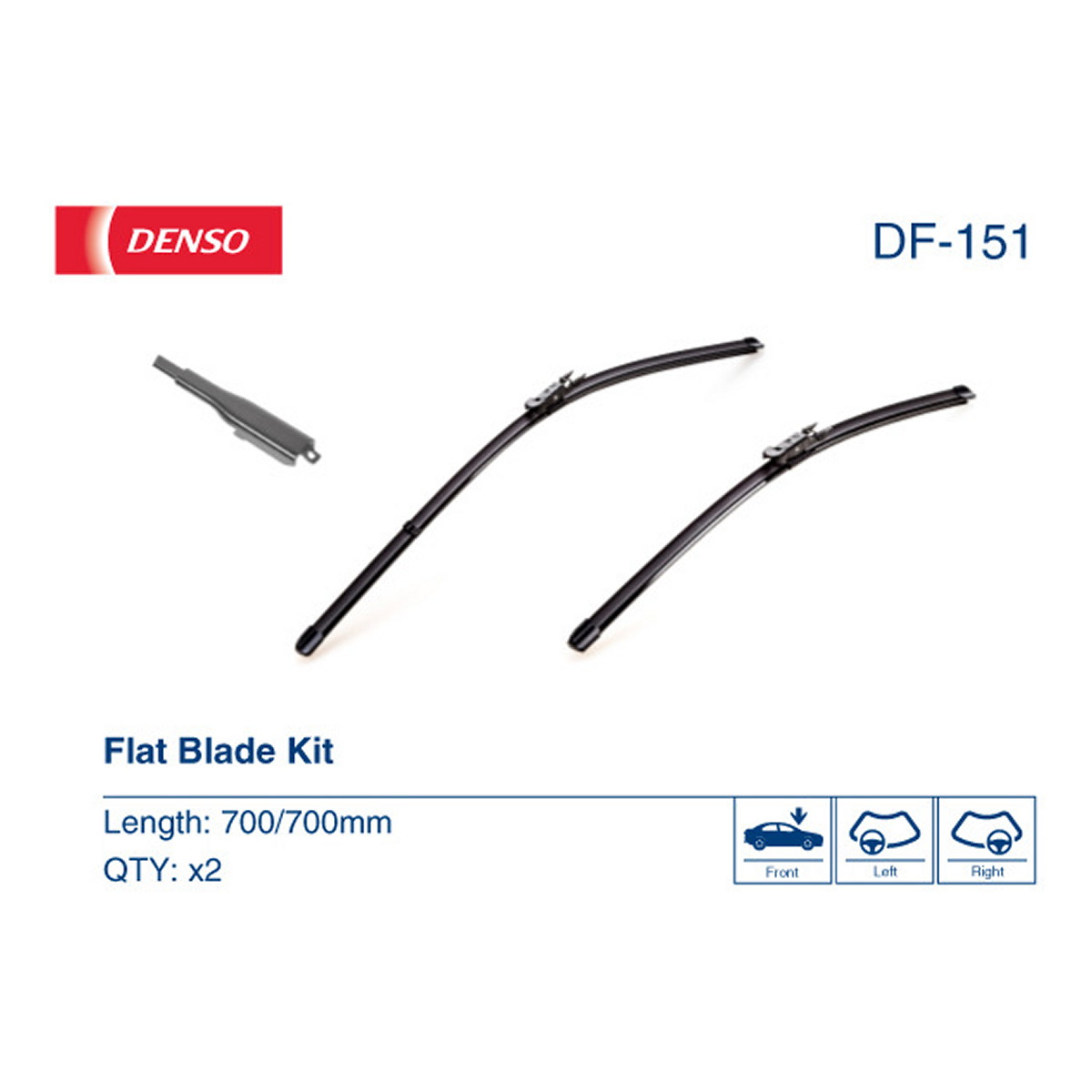Щітка склоочисника К-Т БЕЗКАРКАСНИЙ 700/700 MM / LHD/RHD / FORD KUGA II (13-) / FORD DENSO (DF-151) Denso фото 10