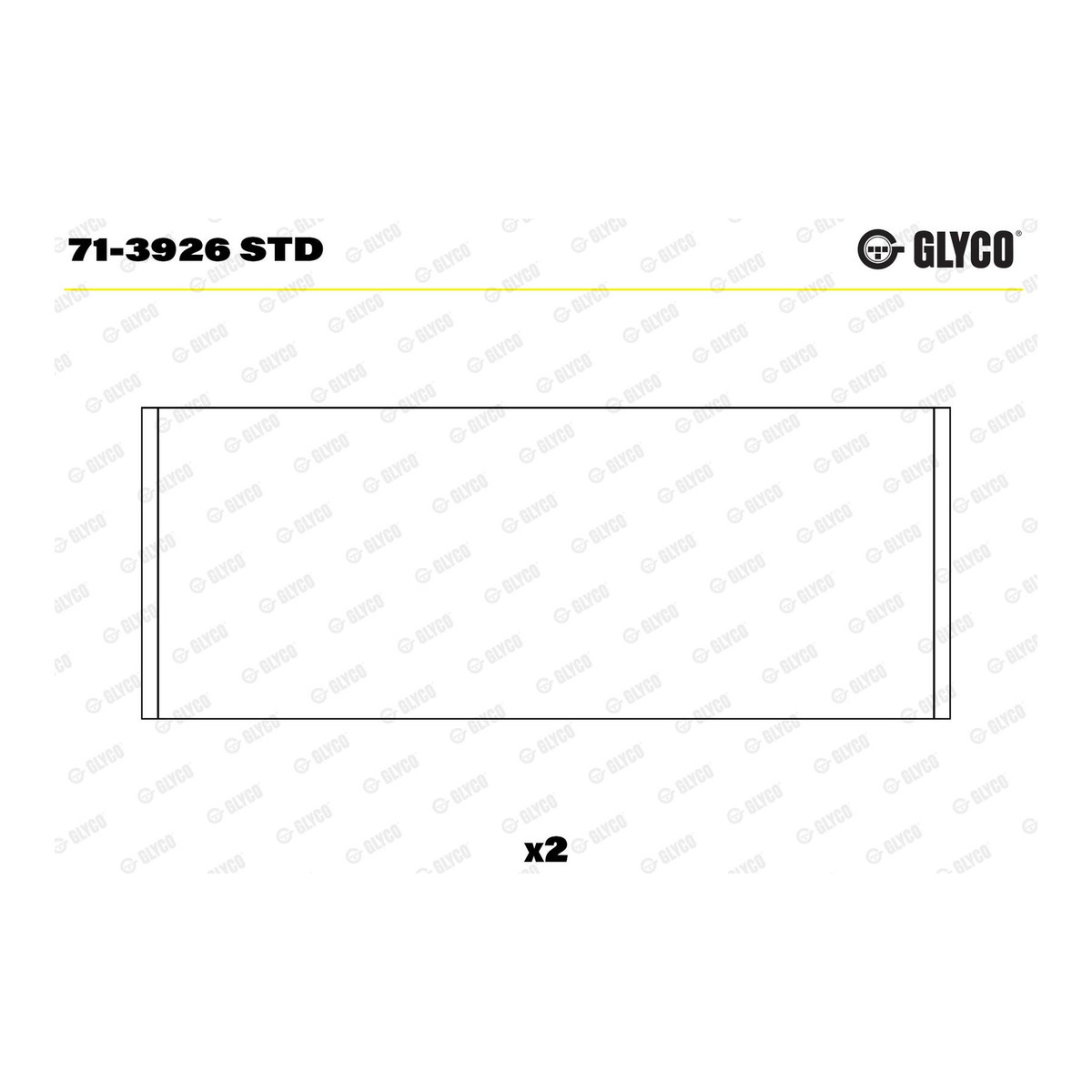 Вкладиші (1CYL) VOLVO B4164/B4184/B4194/B4204/B4192/B5254/B5252/B6254/B630 GLYCO (71-3926 STD) Glyco фото 5