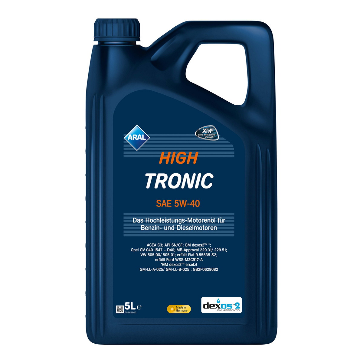 Олива моторна HighTronic 5W-40 5л HIGHTRONIC 5W-40 4X5L ARAL (5W40 HI TR 5L) Aral фото 3