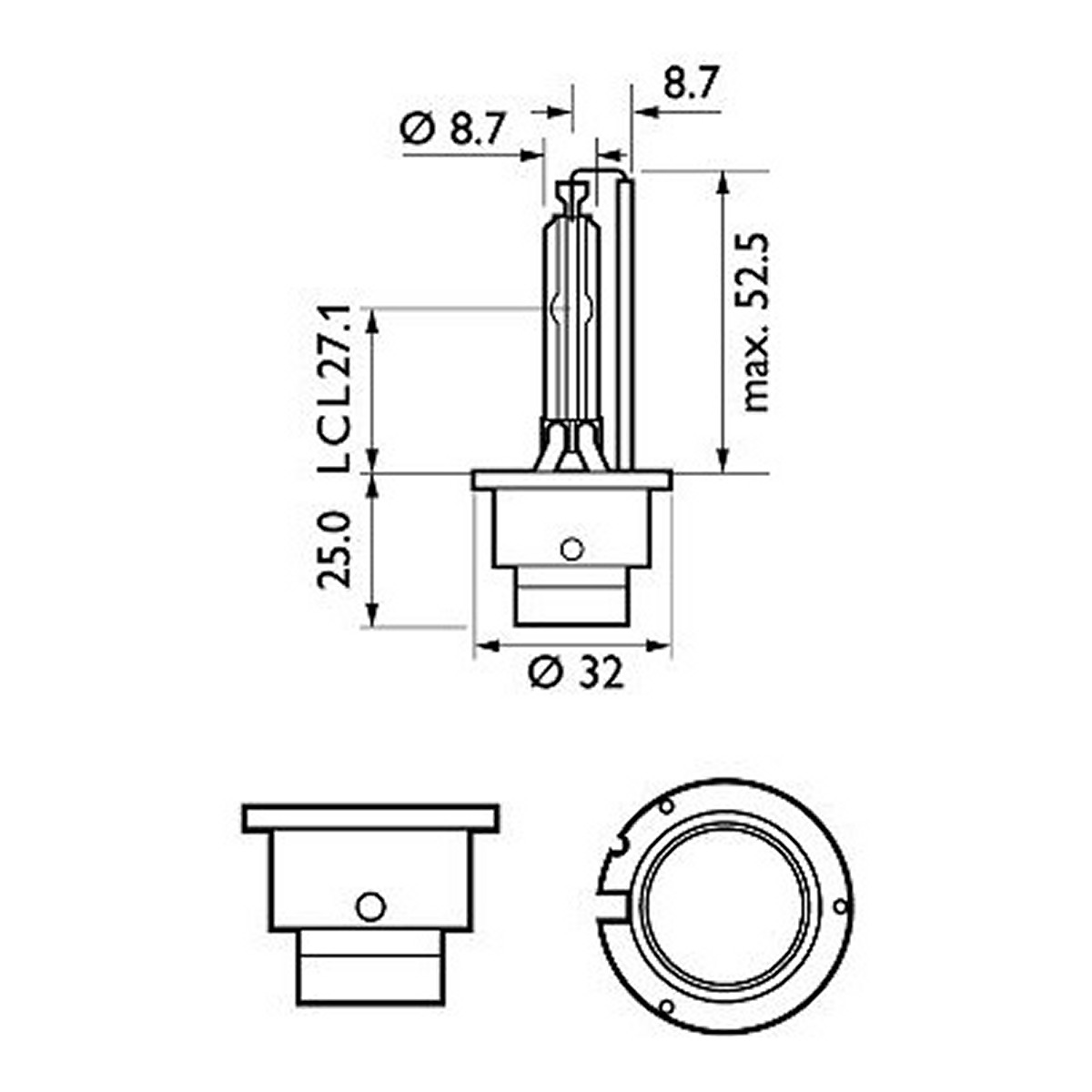 Автолампа ксенонова D2S 85V 35W 5000K P32D-2 / WHITE VISION GEN2 - ЯСКРАВІСТЬ СВІТЛА PHILIPS (85122WHV2C1) Philips фото 8