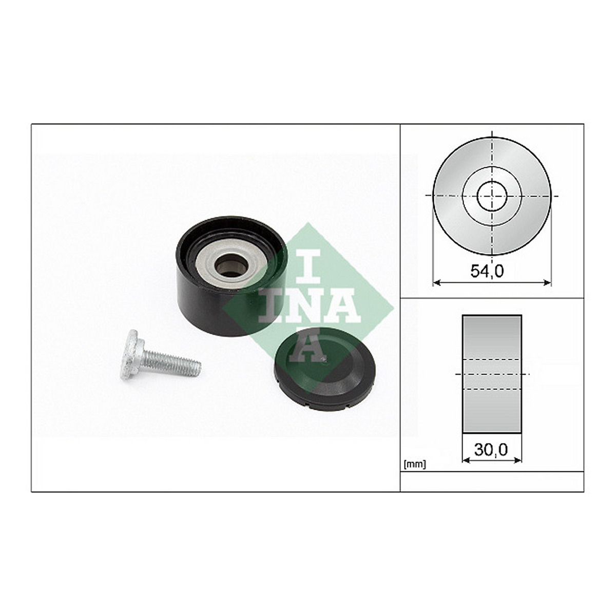 Ролик генератора MB Sprinter 3.0 CDI OM642 (паразитний) (54x30x17) Schaeffler INA фото 4