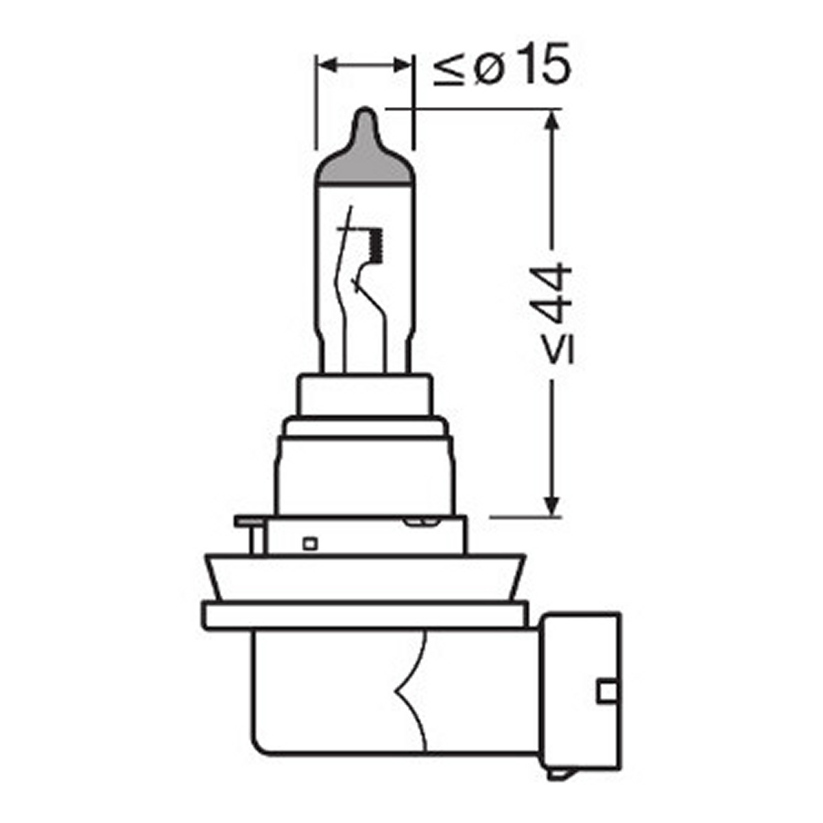 Автолампа галогенова 35W H8 12V 35W PGJ19-1 / NIGHT BREAKER® LASER - НА 150% БІЛЬШЕ СВІТЛА OSRAM (64212NL-2HB) osram фото 8