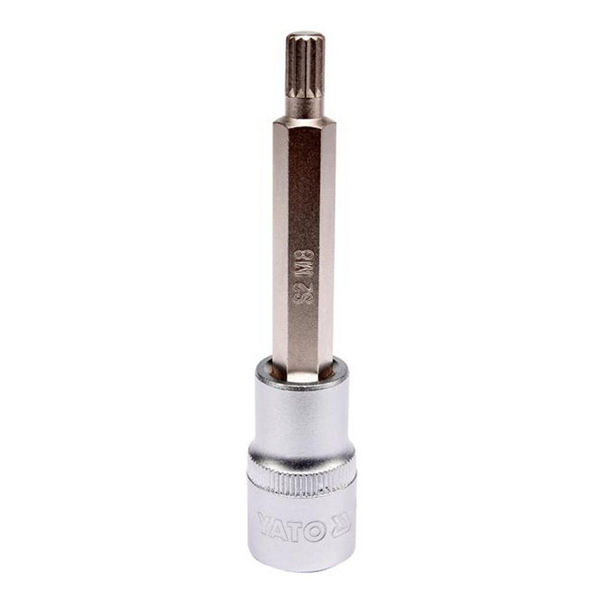 Торцева головка 1/2" зі вставкою SPLINE М8, довжина 100 мм YATO (YT-04352) Yato фото 3