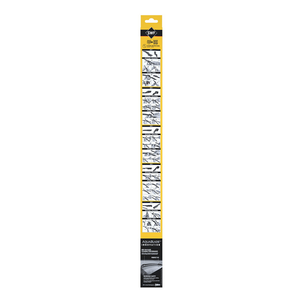 Щітка склоочисника К-Т БАСКАРКАСНИЙ AQUABLADE / 650/480 MM / LHD / БЕЗ ПІДігрівання / V SWF (119102) SWF фото 10