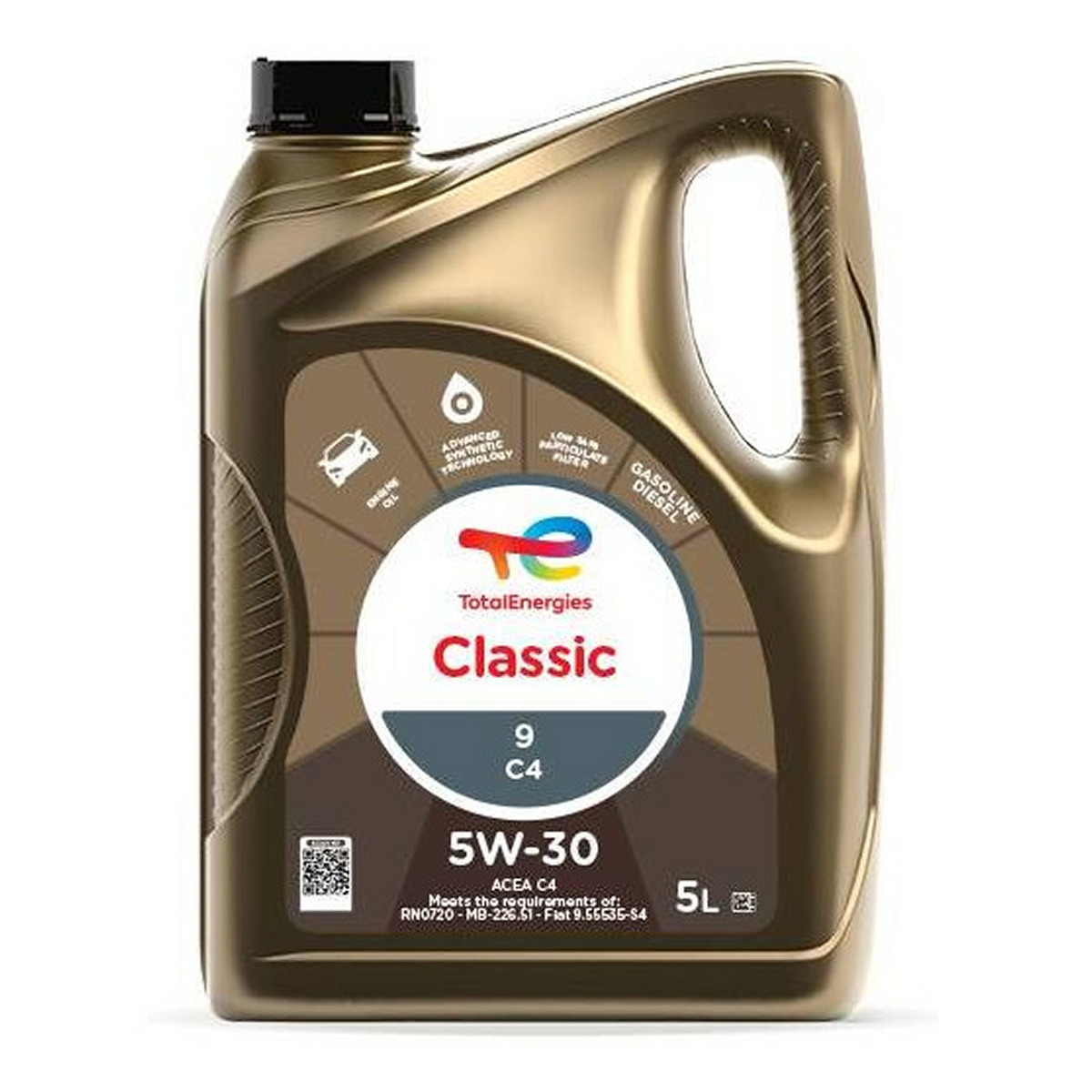 Олива моторна CLASSIC C4 5W-30 5 л CLASSIC 9 C4 5W30 3X5L TOTAL (5W30 CL 9 C4 5L) Total фото 3