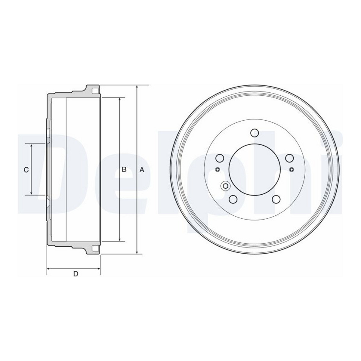 Гальмівний барабан задн TOYOTA LAND CRUISER, LAND CRUISER 100, LAND CRUISER 200, LAND CRUISER 80, LAND CRUISER PRADO 4.0/4.2D/4.5D 01.90- фото 4