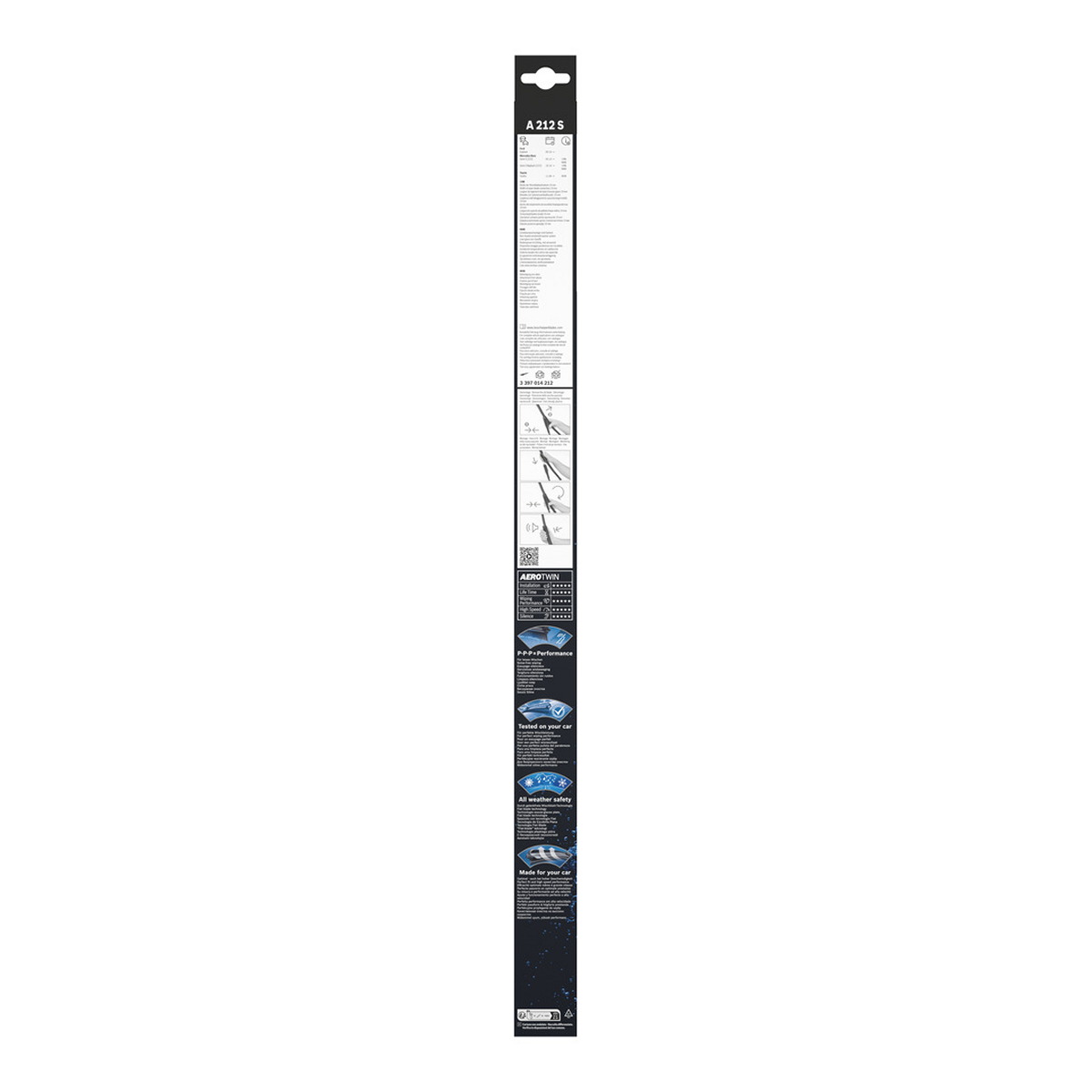 Щітка склоочисника К-Т БЕЗКАРКАСНИЙ AEROTWIN/650/550 MM/A 212 S/ЛІВИЙ РУЛЬ BOSCH (3 397 014 212) Bosch фото 9
