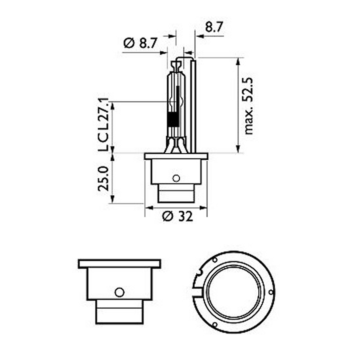 Автолампа ксенонова D2R 85V 35W 4600K P32D-3/VISION/1ШТ. BLISTER PHILIPS (85126VIS1) Philips фото 3