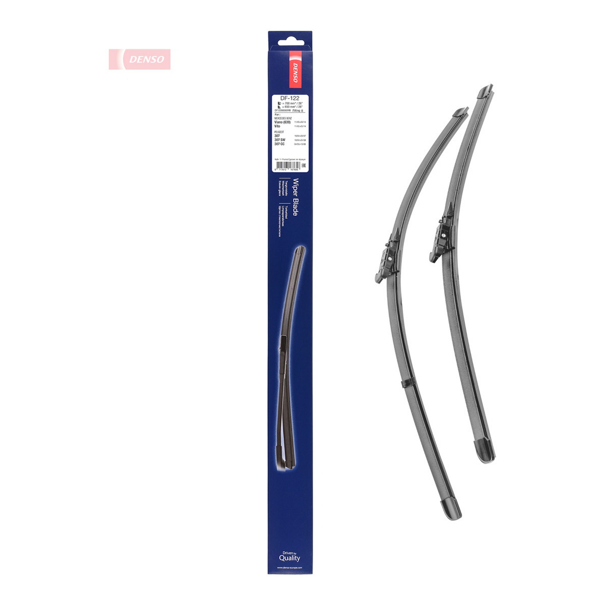 Щітка склоочисника К-Т БЕЗКАРКАСНИЙ/700/650 MM/LHD/RHD DENSO (DF-122) Denso фото 8