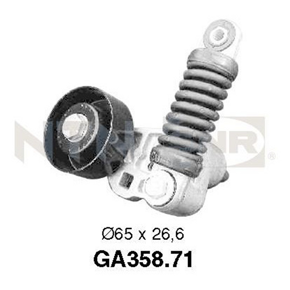 Роликовий модуль натяжника ременя PEUGEOT 206/CITROEN XSARA PICASSO/XSARA SNR (GA358.71) SNR фото 3