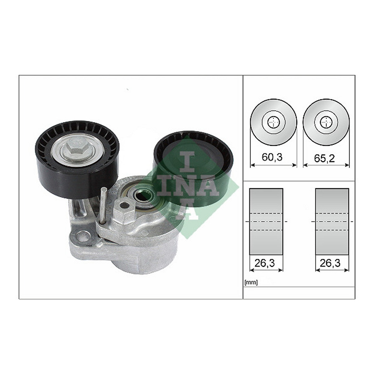 Натяжник ременя генератора BMW 3/4/5/X3/X5 04-, N47/M47 Schaeffler INA фото 5