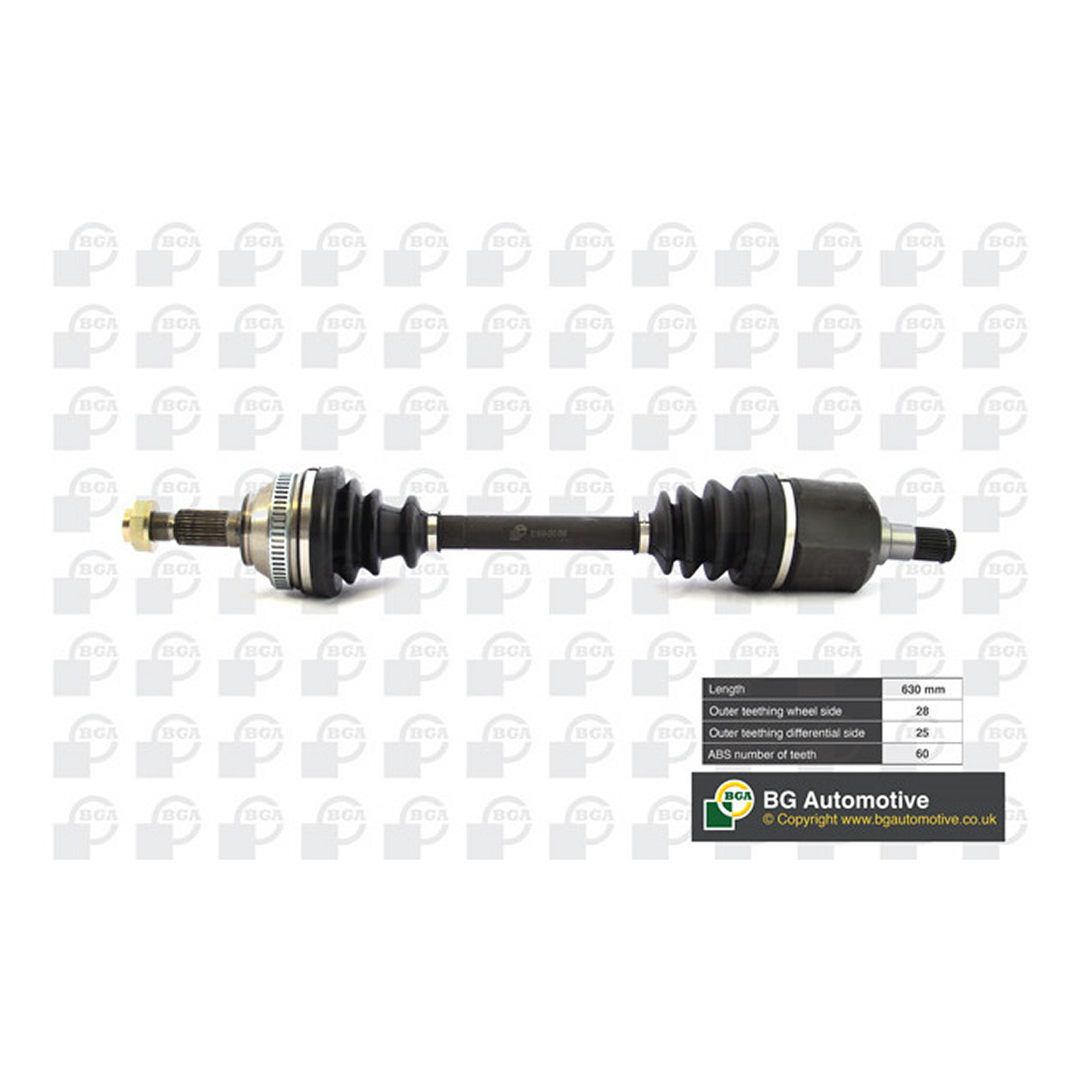 Піввісь LAND ROVER FREELANDER (L314) - 2.0 TD4 4X4 BGA (DS7513L) BGA фото 3