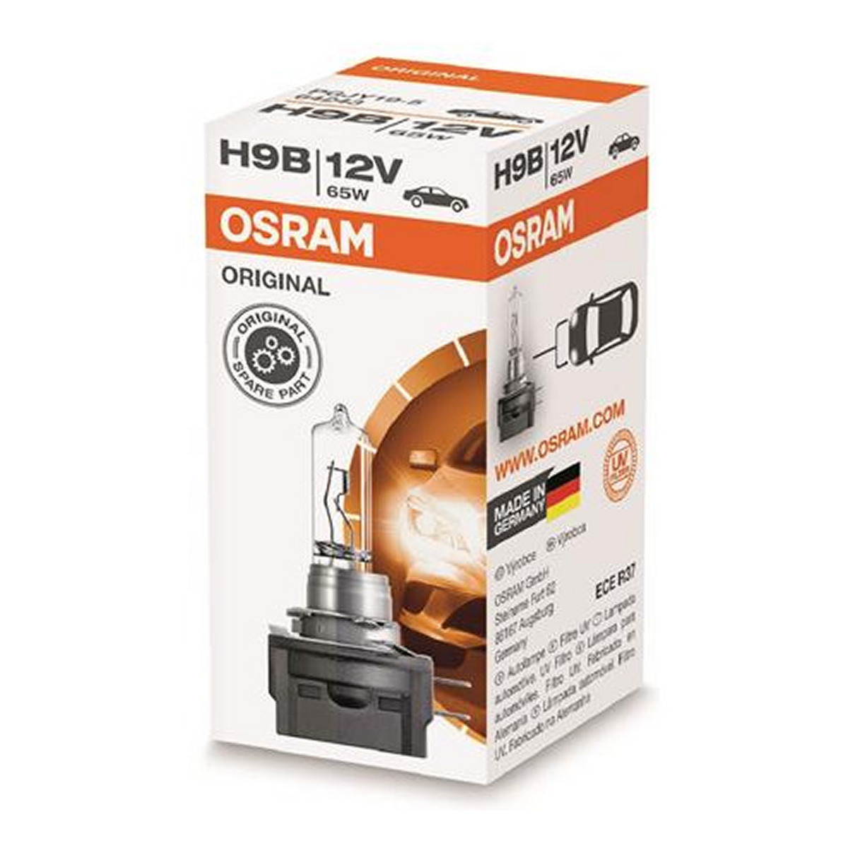 Автолампа галогенова 65W H9B 12V 35W PGJY19-5 OSRAM (64243) osram фото 8