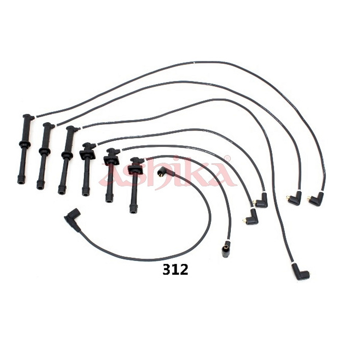 Комплект кабелів високовольтних MAZDA XEDOS 6 (CA) 2.0 1992.01-1999.10 ASHIKA (132-03-312) ASHIKA фото 3