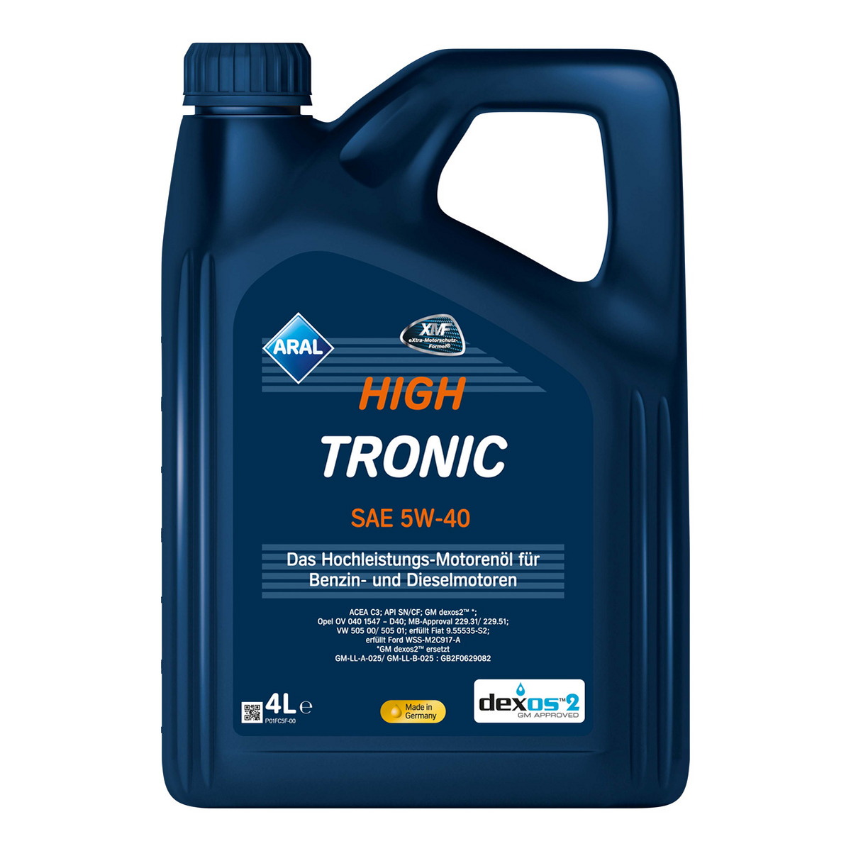 Олива моторна HighTronic 5W-40 4л HIGHTRONIC 5W-40 4X4L ARAL (5W40 HI TR 4L) Aral фото 3