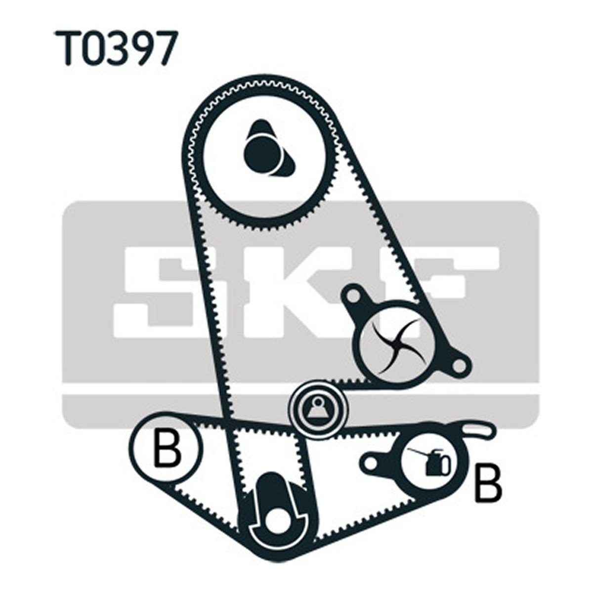 Комплект ГРМ Honda Accord V/VI 1.8-2.3 96-03 (16x70z/24x112z) фото 12