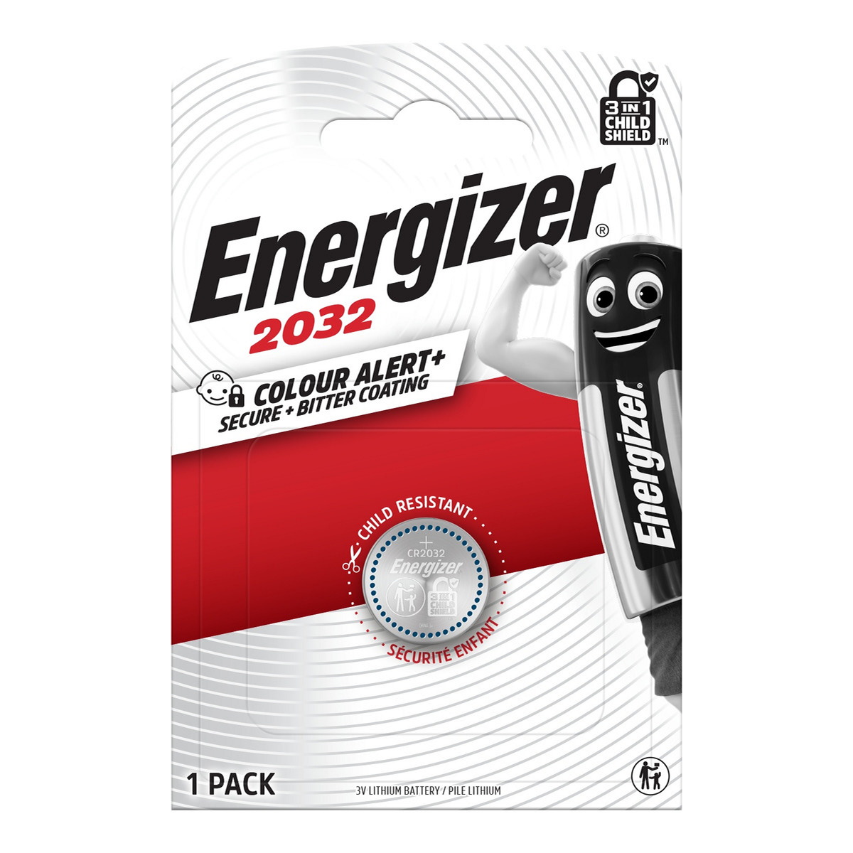 Батарейка CR2032 - 3.0V LITHIUM (20.0 X 3.2)/1 шт. блістер ENERGIZER Energizer фото 3