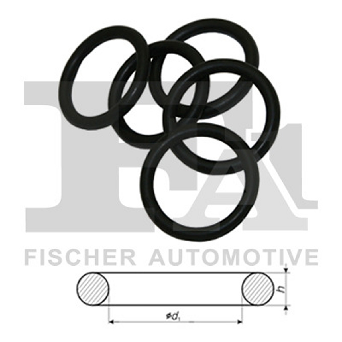 Кільце гумове NBR 10,82 X 1,78 КРАТНІСТЬ 5 FISCHER (804.360.100) Fischer фото 3
