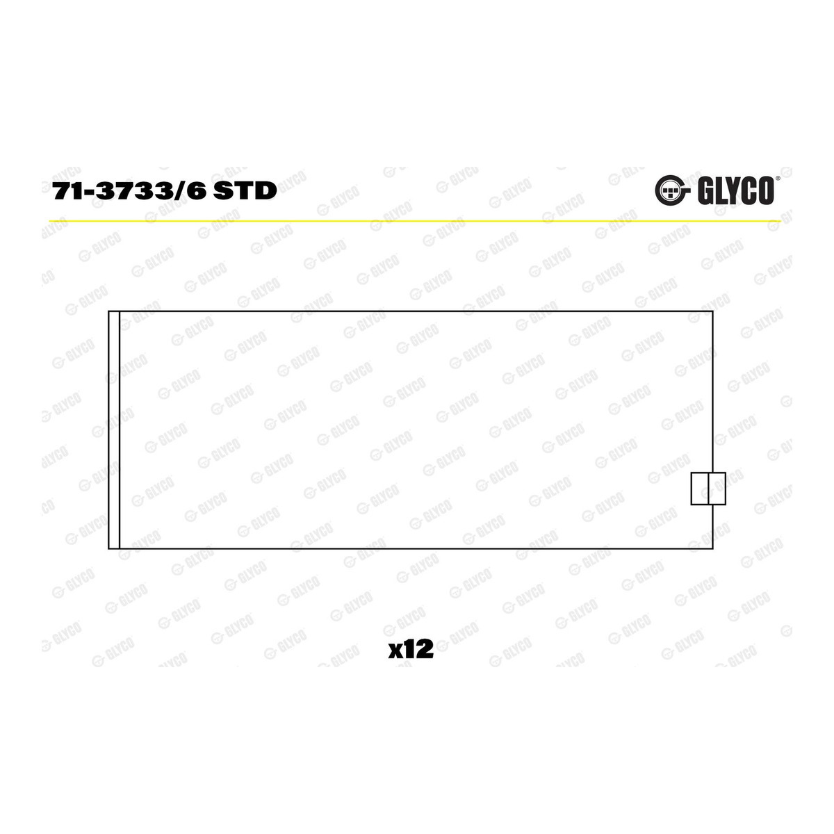 Вкладиші RENAULT/PSA 3.0V6 Z7X/ZPJ(SFZ)/ZM/ZMJ/Z7/Z7V/Z7W, VOLVO B280F/B27 GLYCO (71-3733/6 STD) Glyco фото 3