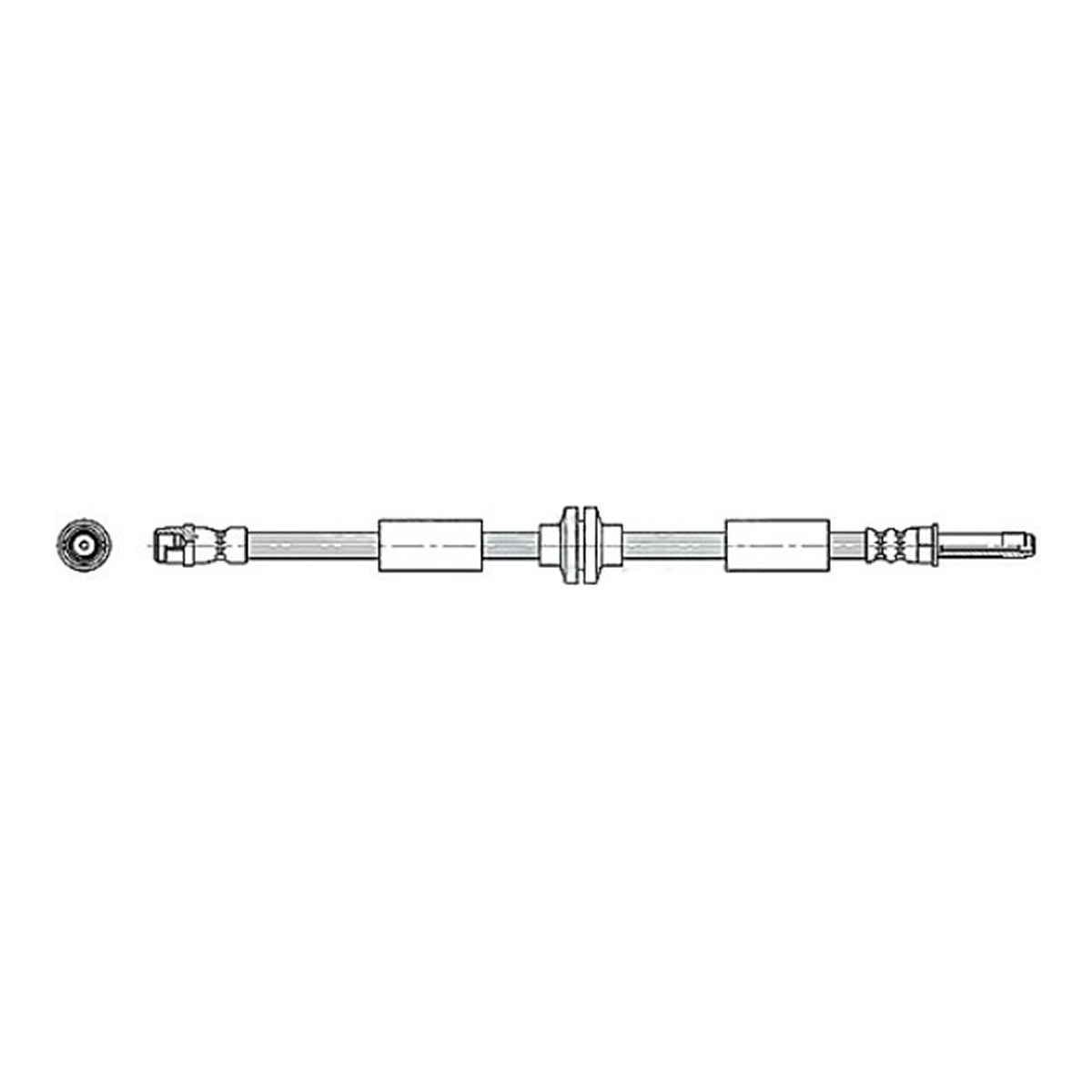 Шланг гальмівний СПЕРЕДУ / VW MULTIVAN V (7HM, 7HN, 7HF, 7EF, 7EM, 7EN) 04/03- METZGER (4110362) Metzger фото 3