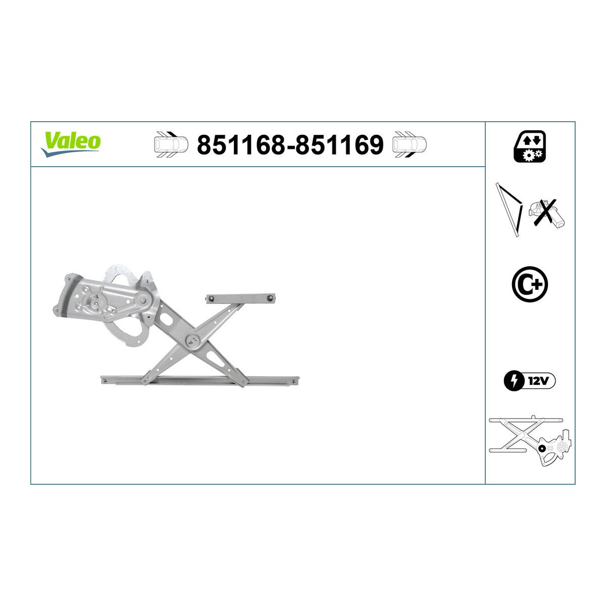 Склопідіймач/RENAULT SCENIC III (JZ0/1_) 2008.12 - VALEO (851168) Valeo фото 3