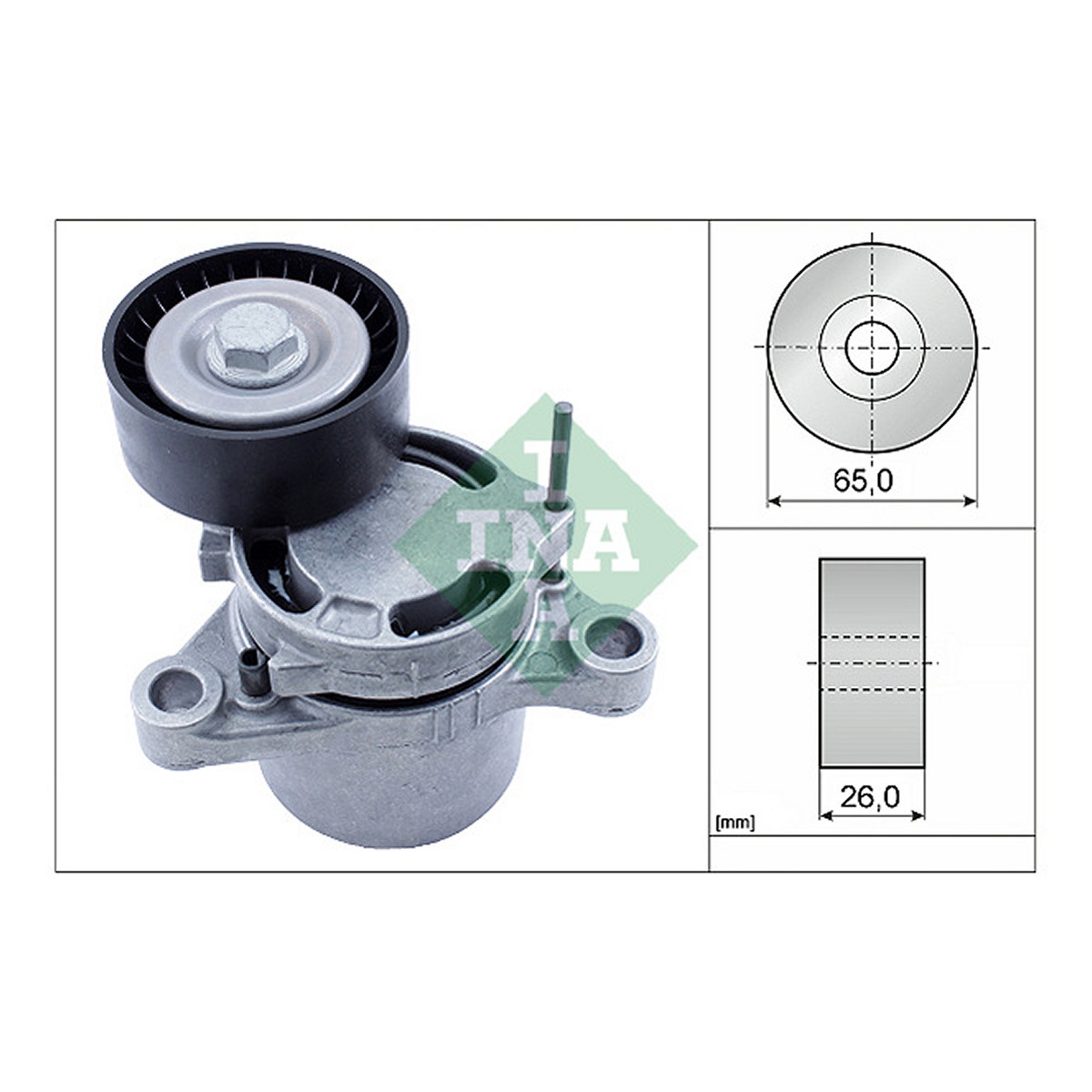 Натяжник ременя генератора BMW 5 (F10/F11/G30)/7 (G11)/X4 (G02) 2.0d 11-, B47/N47 Schaeffler INA фото 6