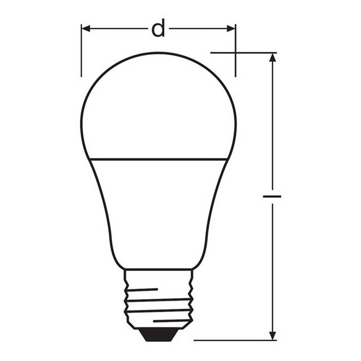 LED лампа побутова (8543709000) E27 VALUE LED CLA60 9.5W/840 4000K 220-240V 806 LM A+ D60*110 / C OSRAM (4099854109799) osram фото 3