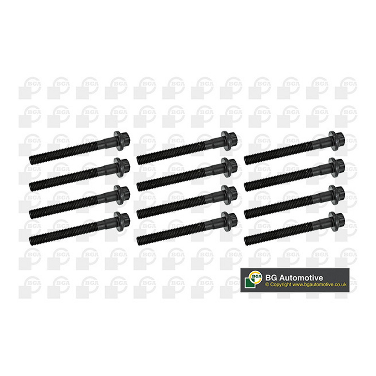 Комплект болтів з головкою системи TORX з чорного металу MERCEDES BENZ C270 2004-2005, CLK270 2002-2005, E270 2003-2 BGA (BK4389) BGA фото 3