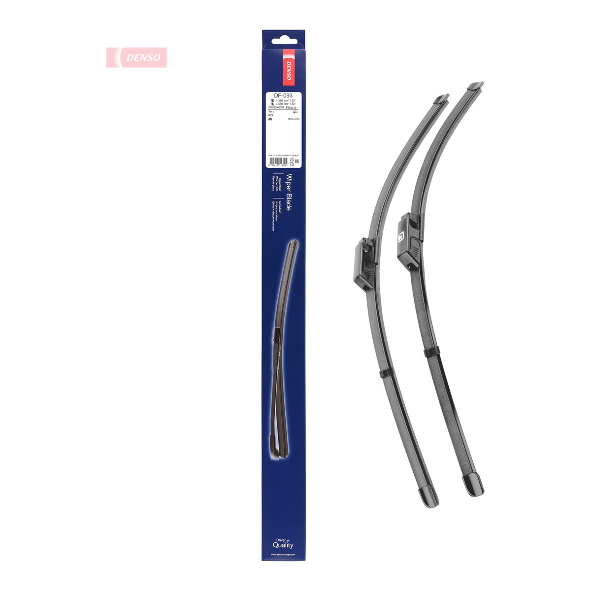 Щітка склоочисника К-Т БЕЗКАРКАСНИЙ/590/580 MM/LHD/AUDI A8 2002 - 2010 DENSO (DF-093) Denso фото 8