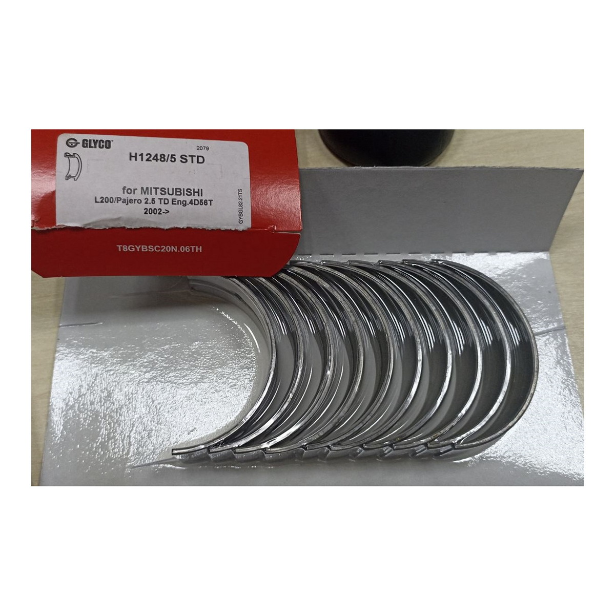 Вкладиші HYUNDAI/MITSUBISHI 4D56T БЕЗ НАПІВКІЛЕЦЬ GLYCO (H1248/5 STD) Glyco фото 5
