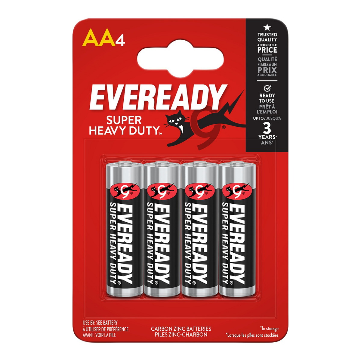 Батарейка LR6 AA - EVEREADY SUPER HEAVY DUTY 1.5V/4 шт. блістер ENERGIZER (LR6EVSHD) Energizer фото 3