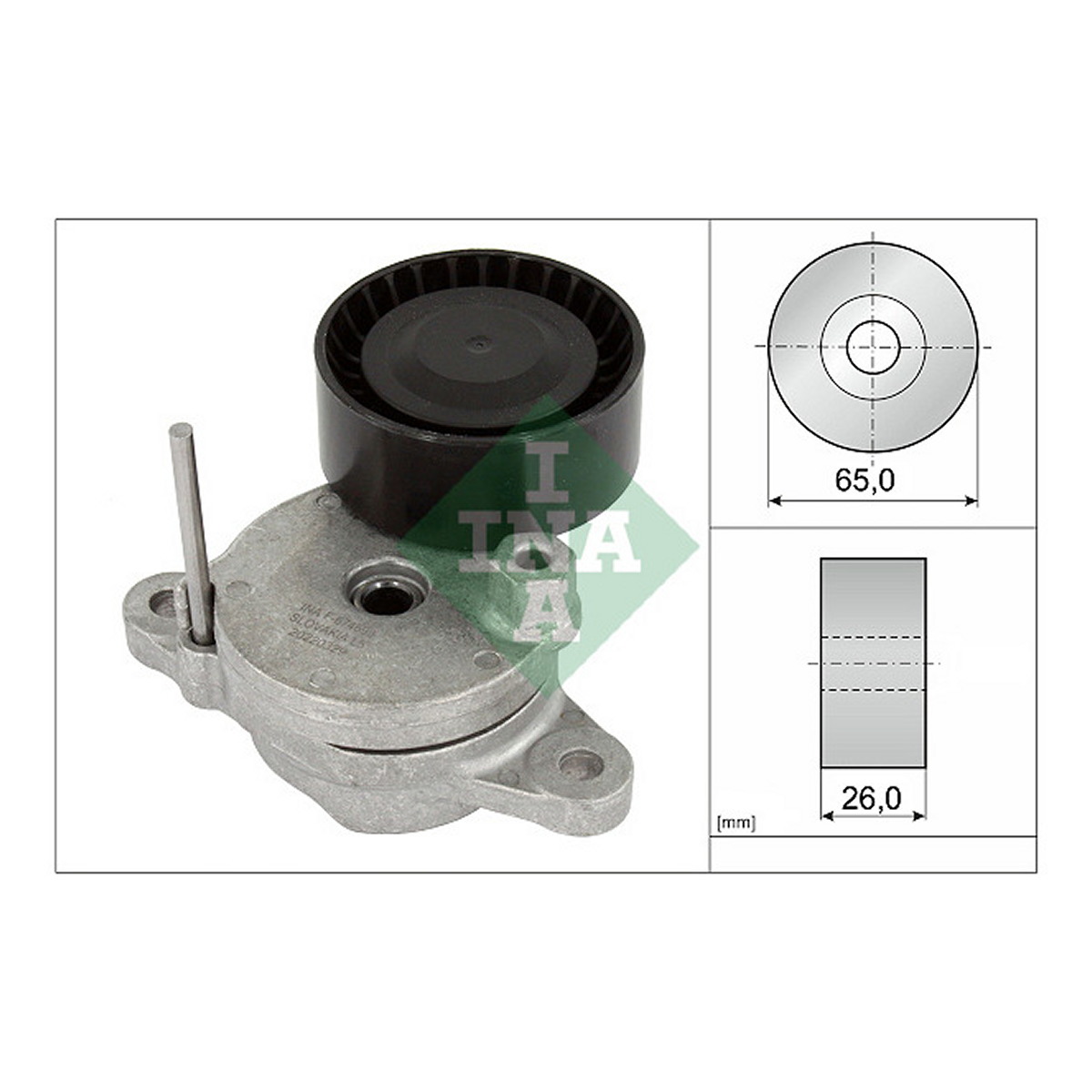 Натяжник ременя генератора Citroen Berlingo/Peugeot Partner 1.6HDI/Fiat Scudo 1.6D Schaeffler INA фото 6