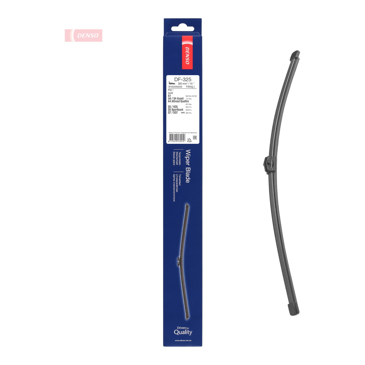 Щітка склоочисника БЕЗКАРКАСНИЙ / 380 MM DENSO (DF-325) Denso фото 6