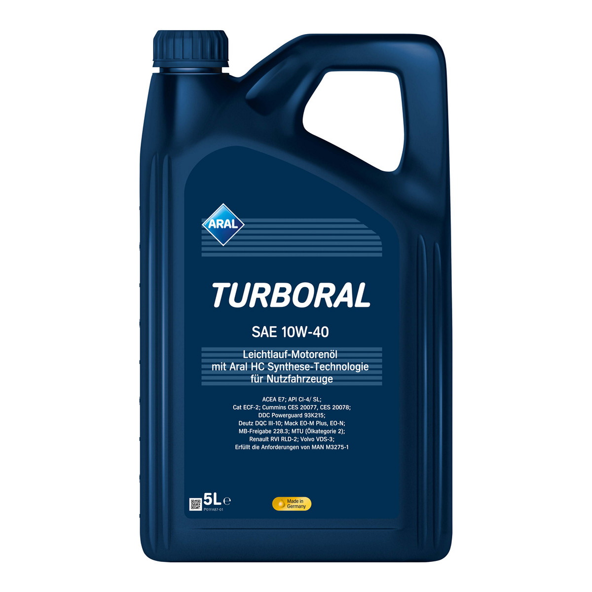 Олива моторна Turboral 10W-40 5л TURBORAL 10W-40 4X5L ARAL (10W40 TU 5L) Aral фото 3