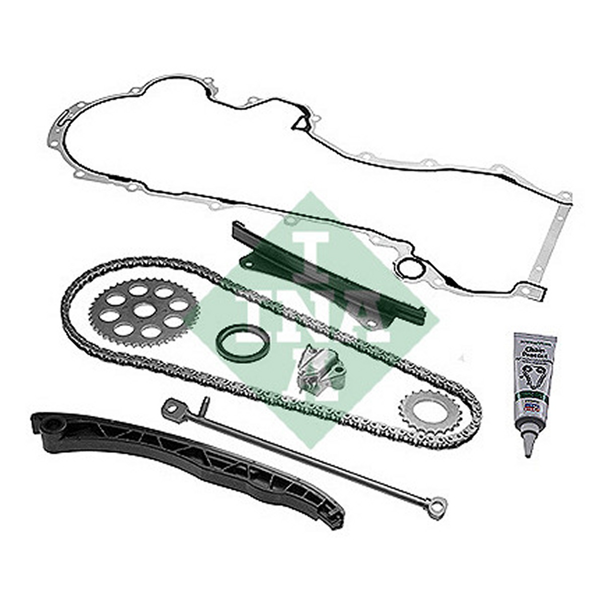 Комплект ланцюга ГРМ Fiat Doblo 1.3JTD/D Multijet 04- 51/55/62/66kw, (ланцюг INA) Schaeffler INA фото 11