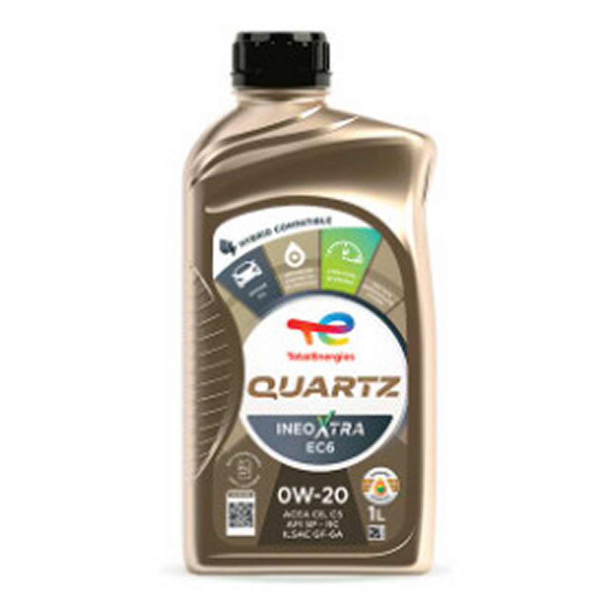 Олива моторна QUARTZ INEO XTRA EC6 0W-20 1 л QUARTZ INEO XTRA EC6 0W20 12X1L TOTAL (0W20 QIX EC6 1L) Total фото 3