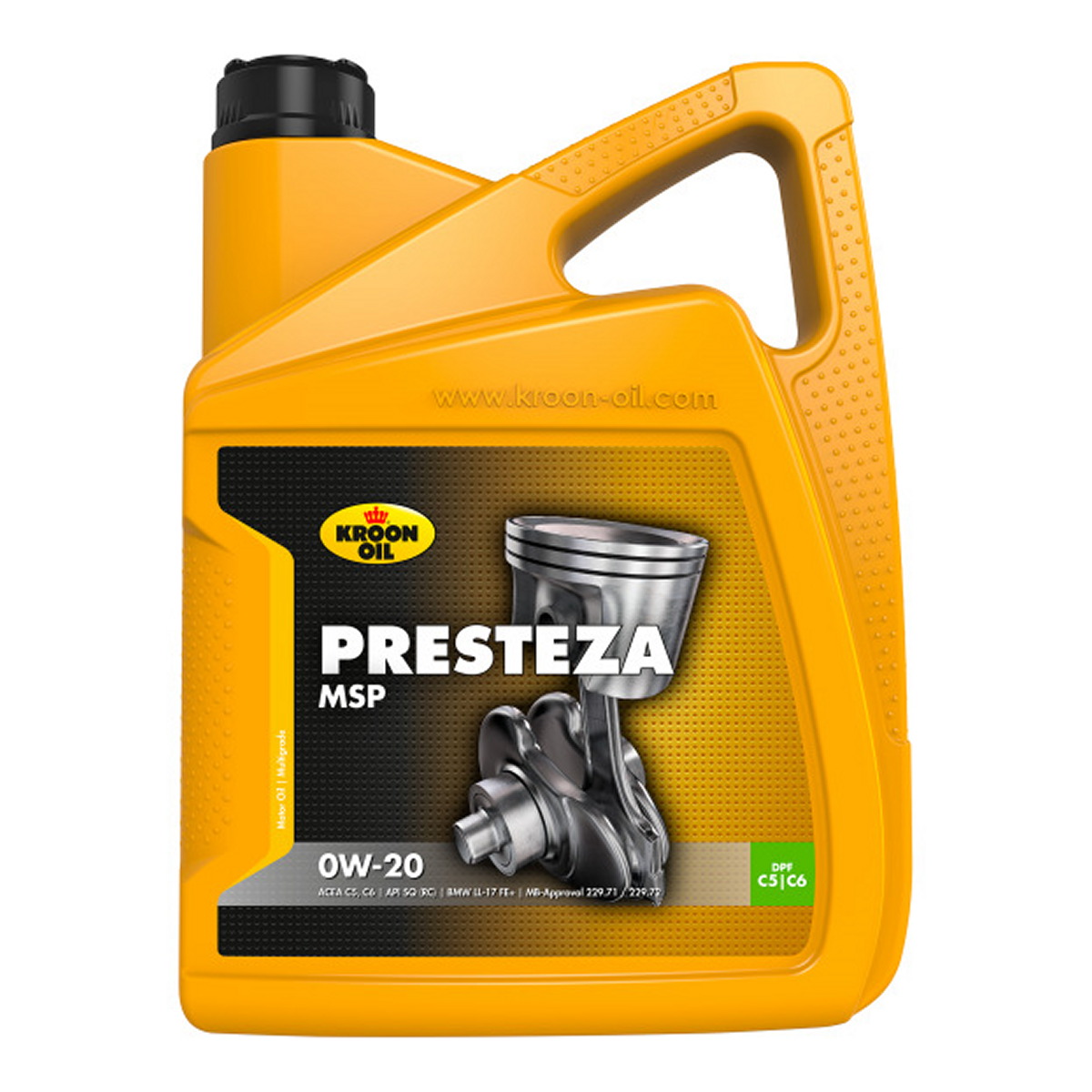 Олива моторна Presteza MSP 0W-20 5л PRESTEZA MSP 0W-20 4X5L / ILSAC GF-5, BMW LL-17 FE+, MB 229.71, O KROON OIL (36497) Kroon Oil фото 3